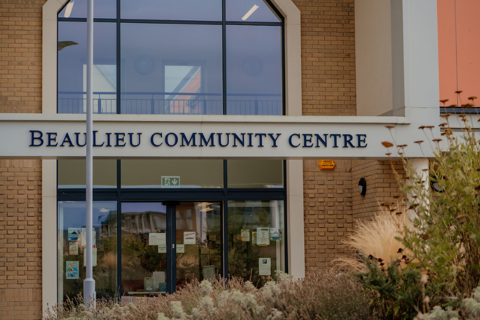 Beaulieu Community Centre welcome entrance